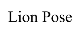 LION POSE trademark