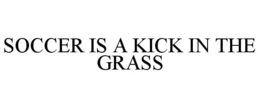 SOCCER IS A KICK IN THE GRASS trademark