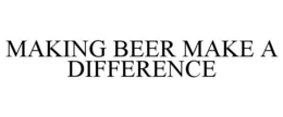 MAKING BEER MAKE A DIFFERENCE trademark