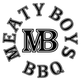 MEATY BOYS BBQ MB trademark