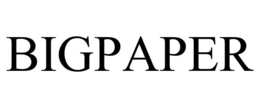 BIGPAPER trademark