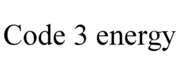 CODE 3 ENERGY trademark