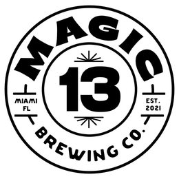 MAGIC BREWING CO., 13, MIAMI FL, EST. 2021 trademark