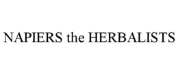 NAPIERS THE HERBALISTS trademark