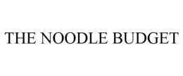 THE NOODLE BUDGET trademark