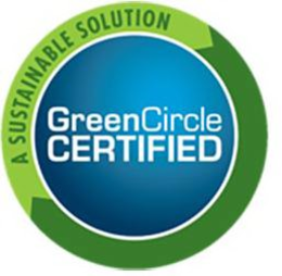 GREENCIRCLE CERTIFIED A SUSTAINABLE SOLUTION trademark