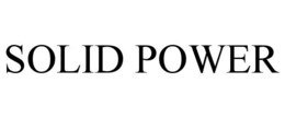 SOLID POWER trademark