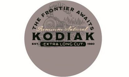 THE FRONTIER AWAITS PREMIUM NATURAL KODIAK EST. 1980 EXTRA LONG CUT trademark