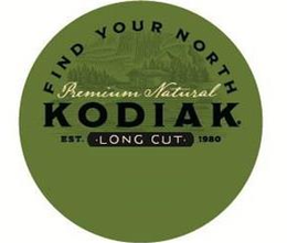 FIND YOUR NORTH PREMIUM NATURAL KODIAK EST. 1980 LONG CUT trademark