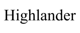 HIGHLANDER trademark