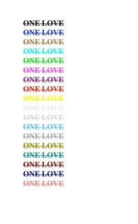ONE LOVE trademark