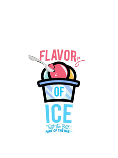 FLAVORS OF ICE "TASTE THE BEST PART OF THE DAY!" trademark