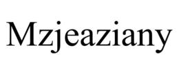 MZJEAZIANY trademark