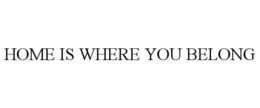 HOME IS WHERE YOU BELONG trademark