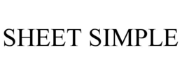 SHEET SIMPLE trademark