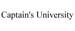 CAPTAIN'S UNIVERSITY trademark