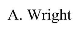 A. WRIGHT trademark