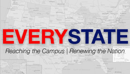EVERYSTATE REACHING THE CAMPUS | RENEWING THE NATION trademark