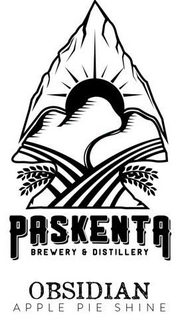 PASKENTA BREWERY & DISTILLERY OBSIDIAN APPLE PIE SHINE trademark