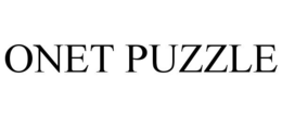 ONET PUZZLE trademark