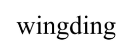 WINGDING trademark