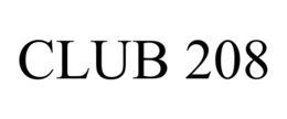CLUB 208 trademark
