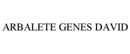 ARBALETE GENES DAVID trademark