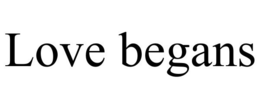 LOVE BEGANS trademark