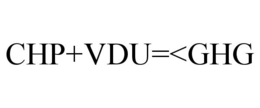 CHP+VDU=<GHG trademark