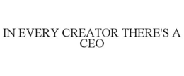 IN EVERY CREATOR THERE'S A CEO trademark
