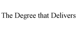 THE DEGREE THAT DELIVERS trademark