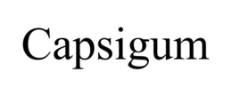 CAPSIGUM trademark