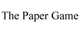 THE PAPER GAME trademark