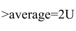 >AVERAGE=2U trademark