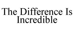 THE DIFFERENCE IS INCREDIBLE trademark