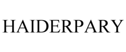 HAIDERPARY trademark