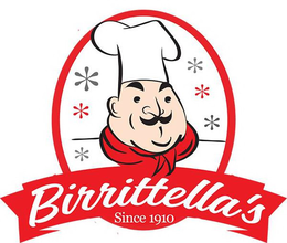 BIRRITTELLA'S SINCE 1910 trademark