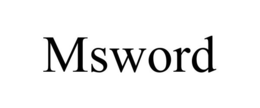 MSWORD trademark