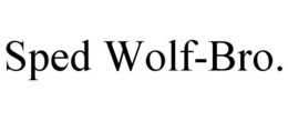 SPED WOLF-BRO. trademark