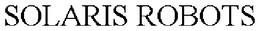 SOLARIS ROBOTS trademark