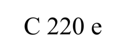 C 220 E trademark
