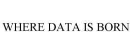 WHERE DATA IS BORN trademark