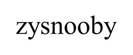 ZYSNOOBY trademark