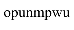 OPUNMPWU trademark