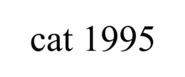 CAT 1995 trademark