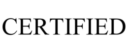 CERTIFIED trademark