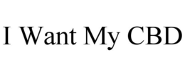 I WANT MY CBD trademark