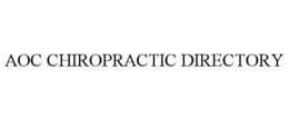 AOC CHIROPRACTIC DIRECTORY trademark