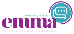 POWERED BY WORLDNET EMMA AUTO ATTENDANT SOLUTION trademark
