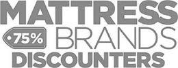 MATTRESS 75% BRANDS DISCOUNTERS trademark